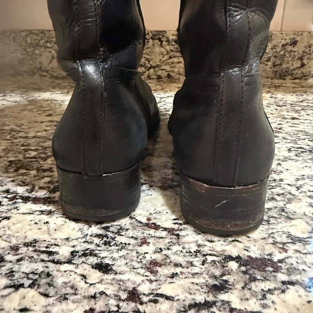 Tory Burch Kiernan Black Riding Boots 10M